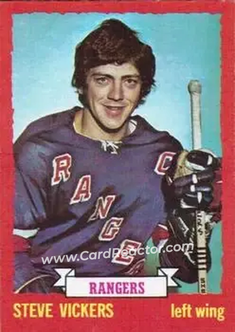 1973-74 O-Pee-Chee #57 - Steve Vickers - New York Rangers - Front