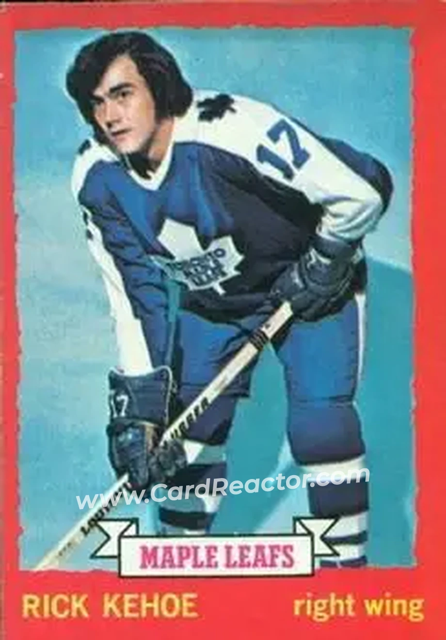 1973-74 O-Pee-Chee #60 - Rick Kehoe - Toronto Maple Leafs - Front