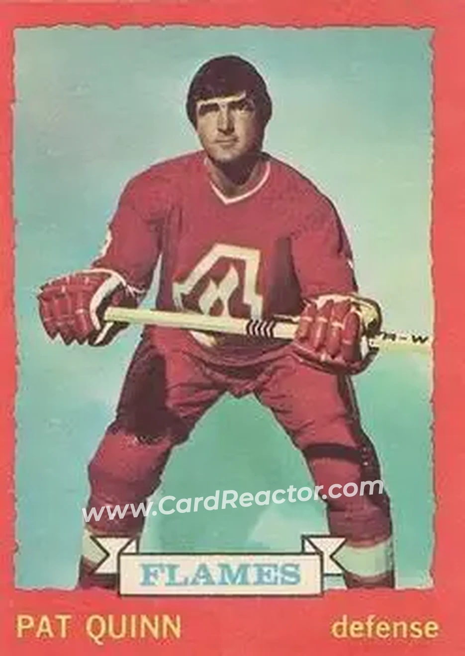 1973-74 O-Pee-Chee #61 - Pat Quinn - Atlanta Flames - Front