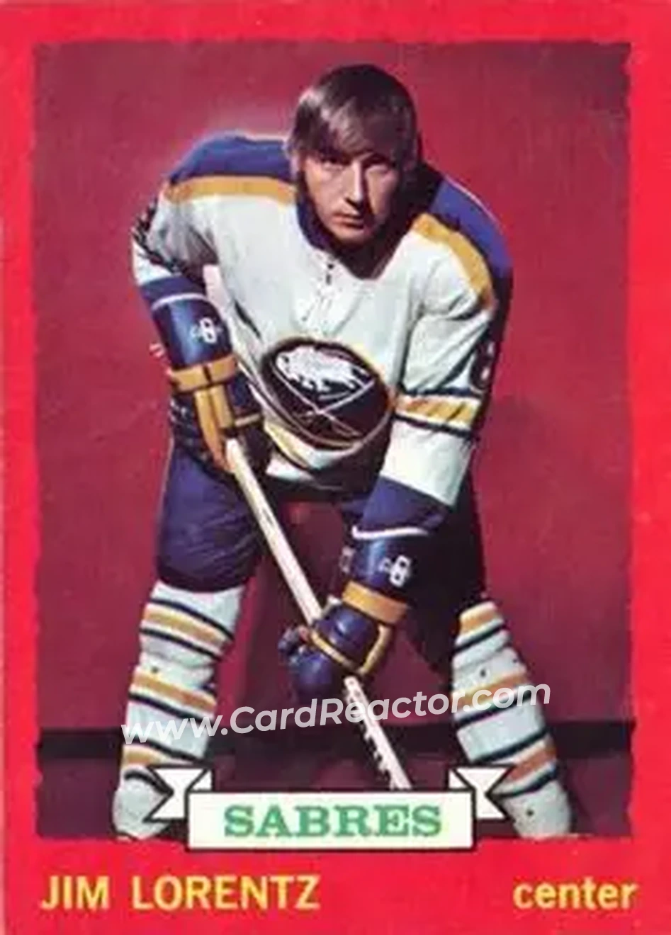 1973-74 O-Pee-Chee #75 - Jim Lorentz - Buffalo Sabres - Front