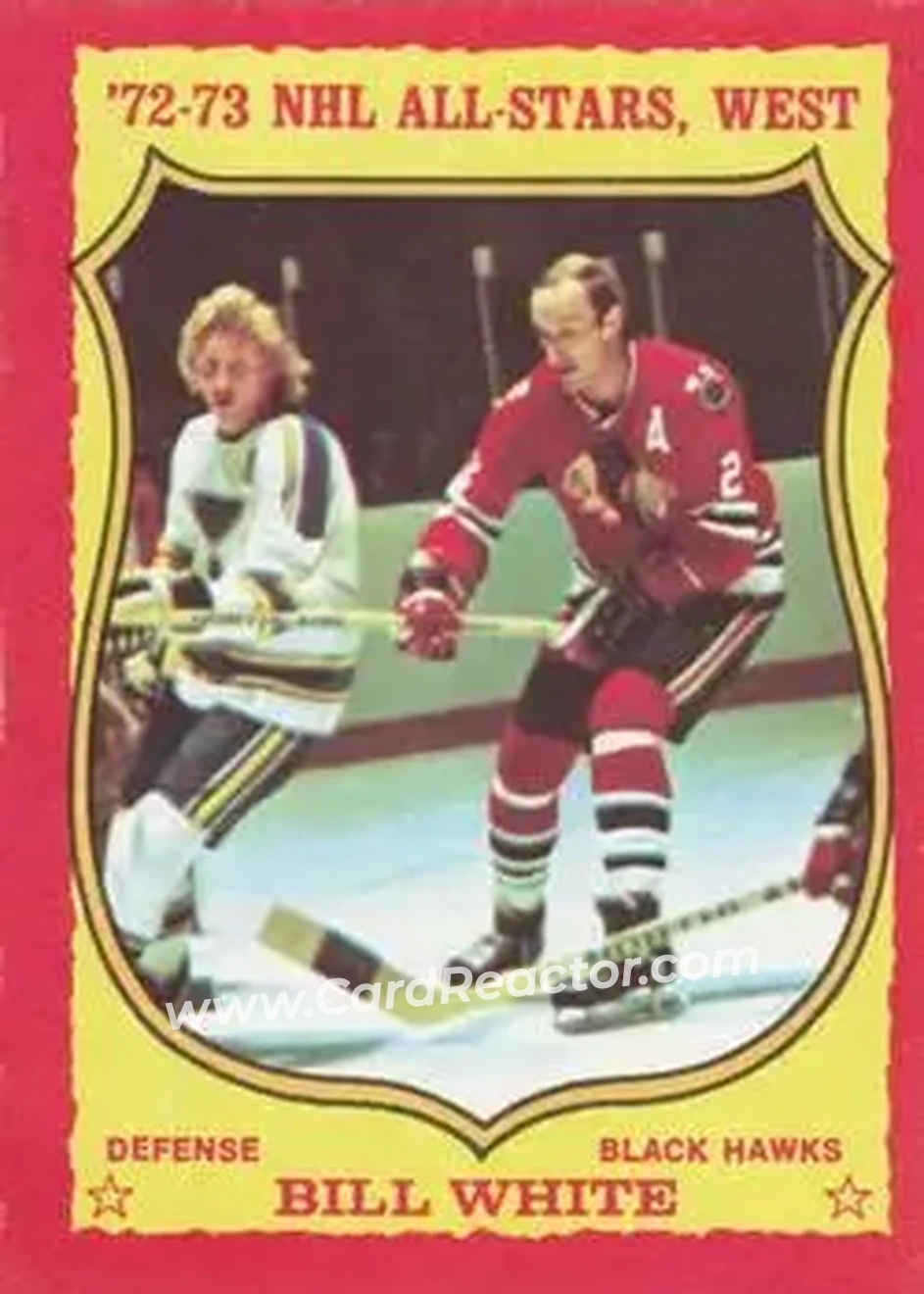 1973-74 O-Pee-Chee #78 - Bill White - Chicago Blackhawks - Front