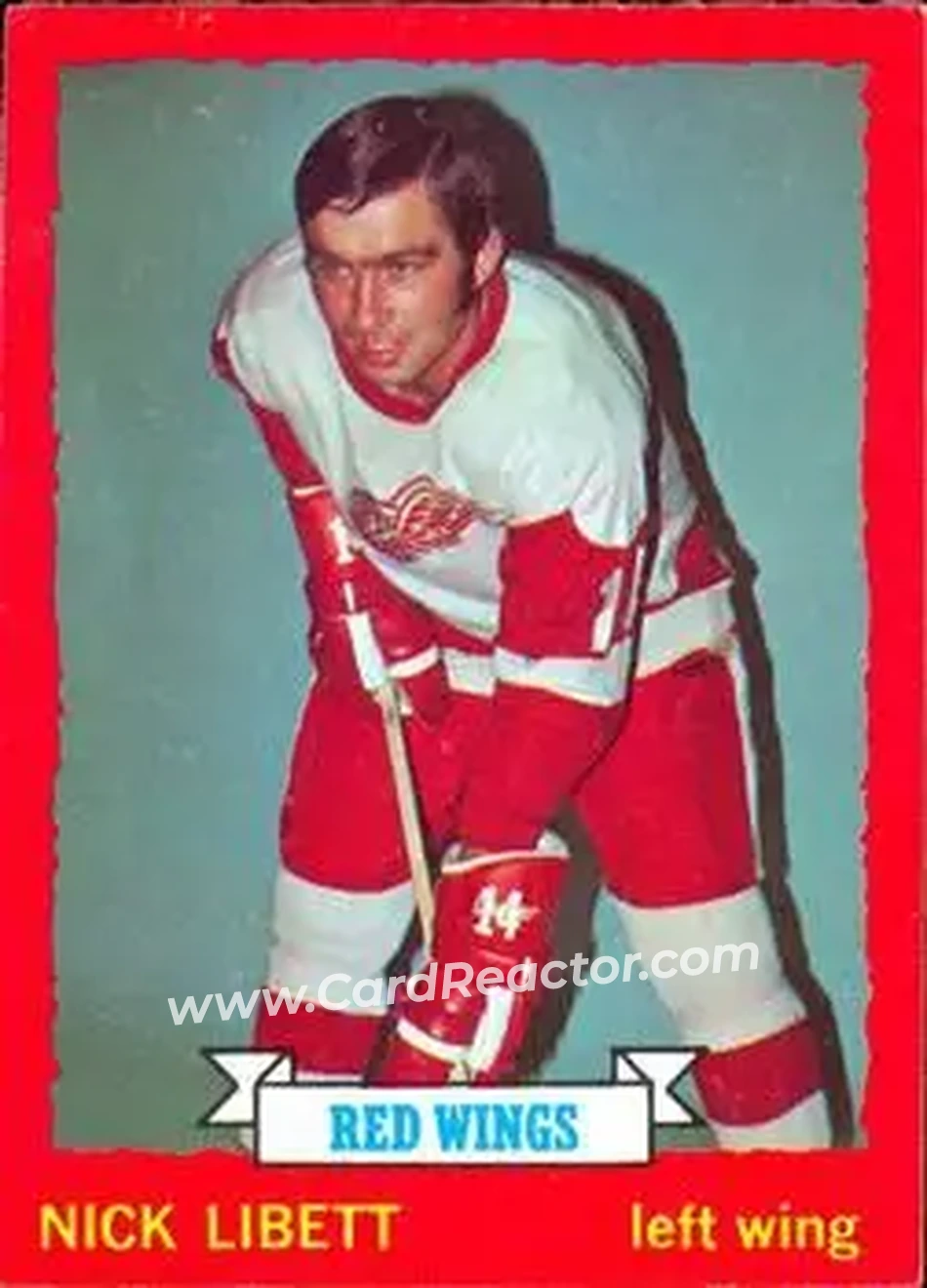 1973-74 O-Pee-Chee #49 - Nick Libett - Detroit Red Wings - Front 1973-74 O-Pee-Chee #49 - Nick Libett - Detroit Red Wings - Front