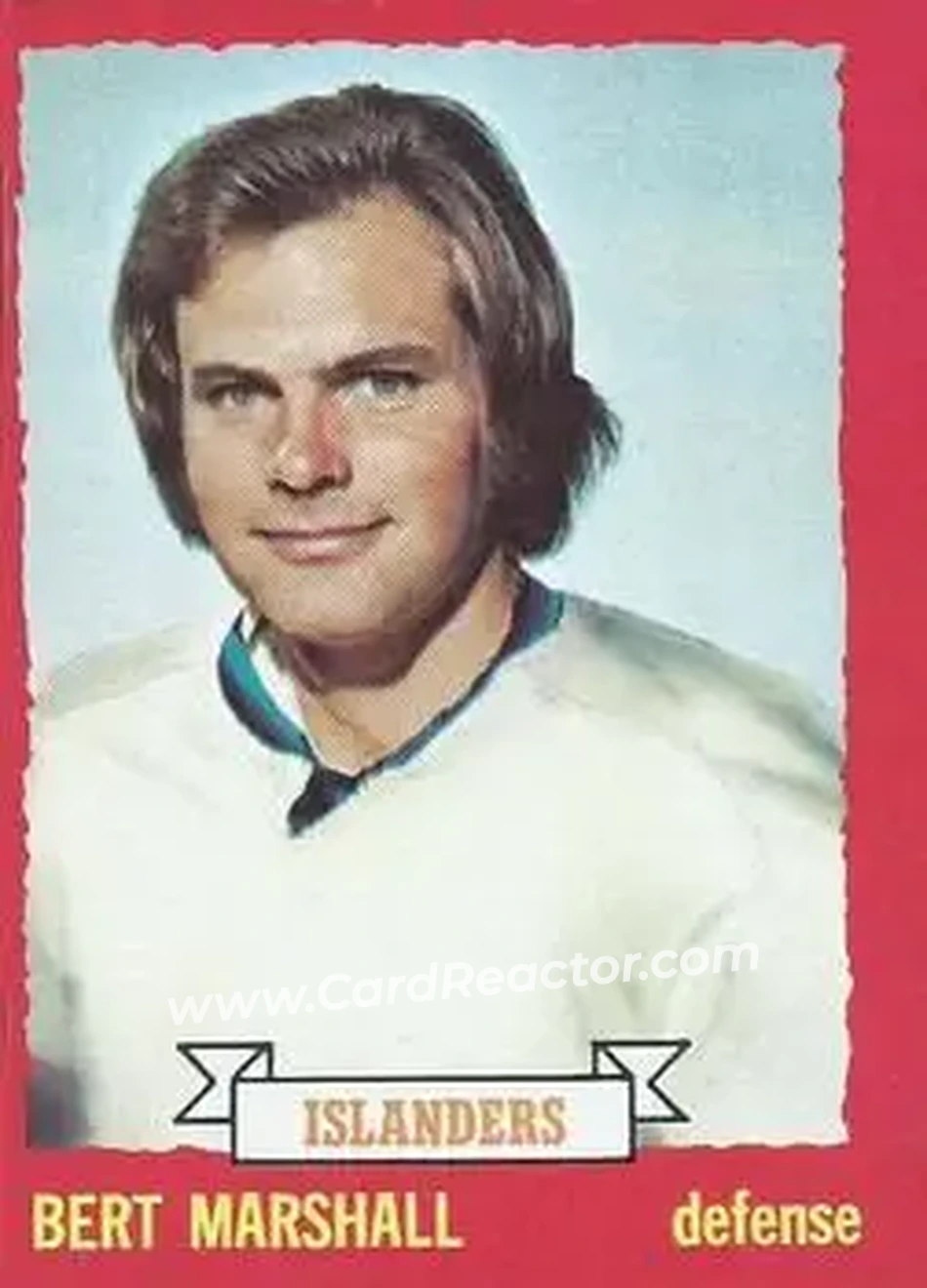 1973-74 O-Pee-Chee #51 - Bert Marshall - New York Islanders - Front 1973-74 O-Pee-Chee #51 - Bert Marshall - New York Islanders - Front