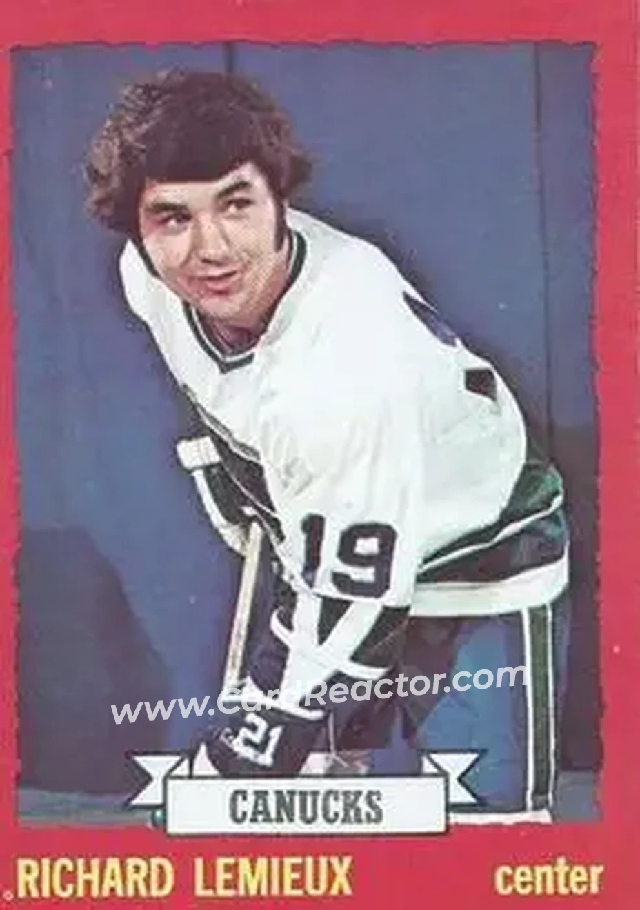 1973-74 O-Pee-Chee #53 - Richard Lemieux - Vancouver Canucks - Front