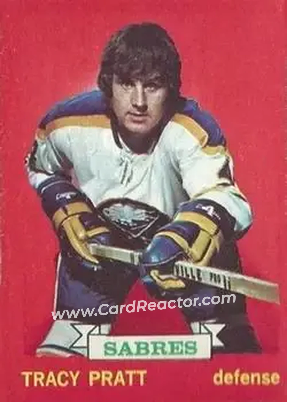 1973-74 O-Pee-Chee #54 - Tracy Pratt - Buffalo Sabres - Front 1973-74 O-Pee-Chee #54 - Tracy Pratt - Buffalo Sabres - Front