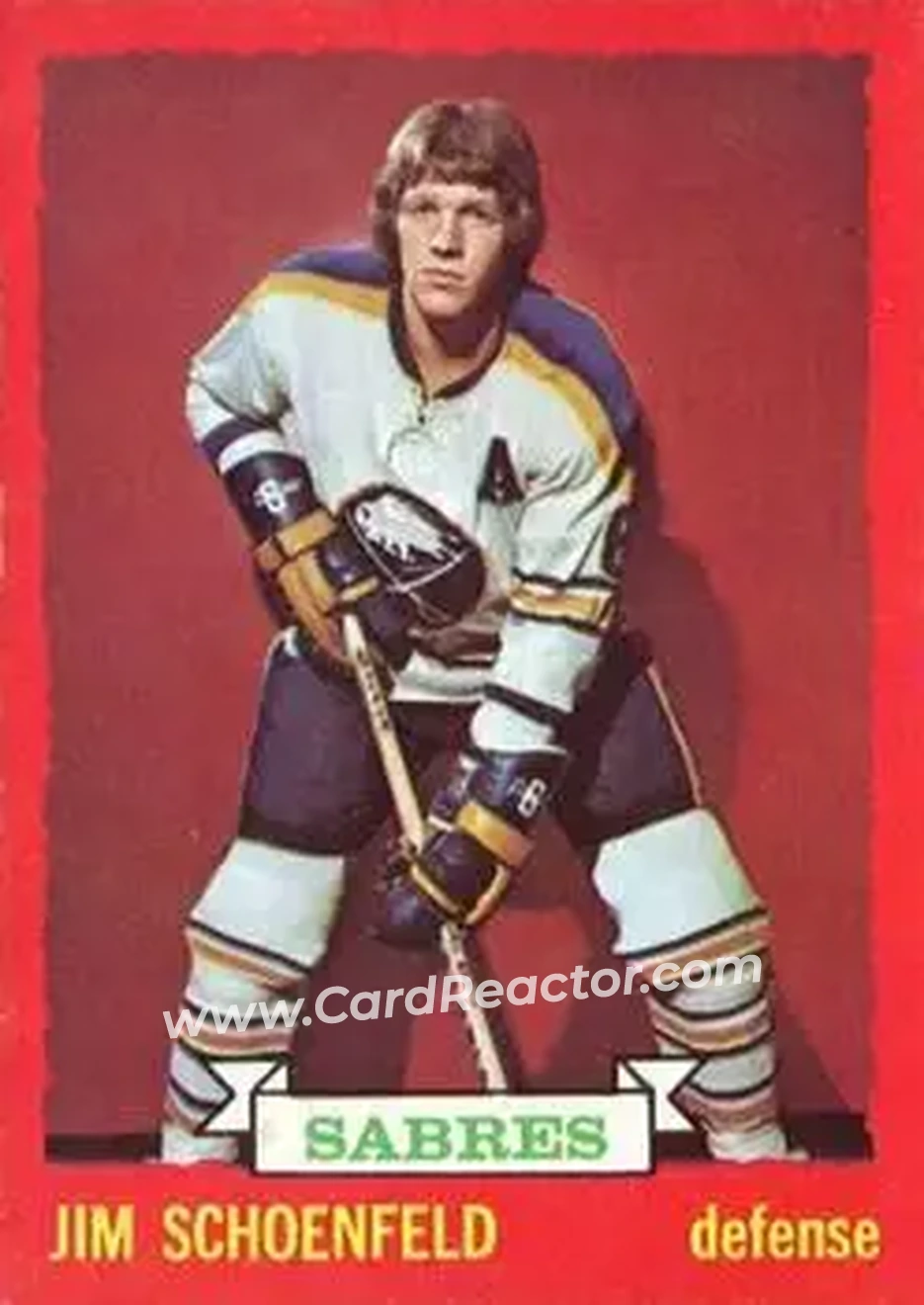 1973-74 O-Pee-Chee #86 - Jim Schoenfeld - Buffalo Sabres - Front