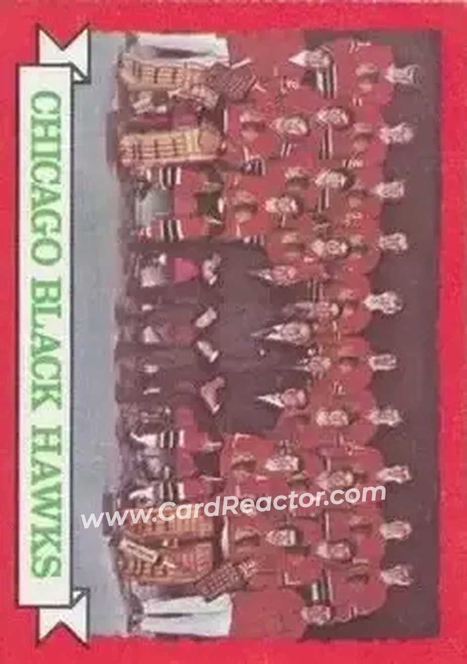 1973-74 O-Pee-Chee #96 - Blackhawks Team TC - Chicago Blackhawks - Chicago Blackhawks - Front