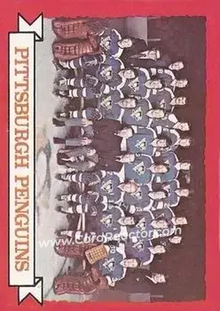 1973-74 O-Pee-Chee #104 - Penguins Team TC - Pittsburgh Penguins - Pittsburgh Penguins - Front