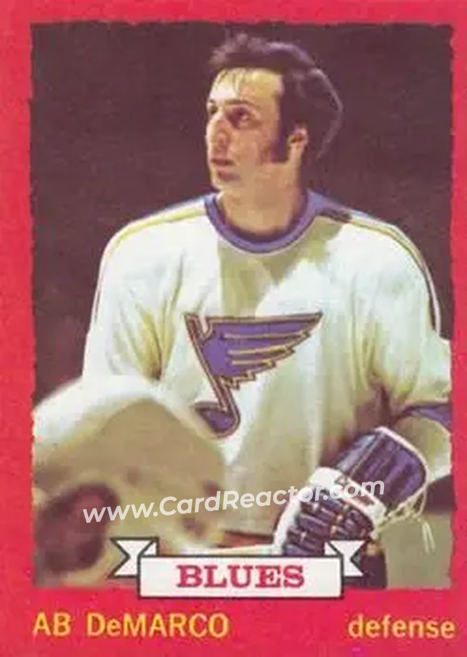 1973-74 O-Pee-Chee #118 - Ab DeMarco - St. Louis Blues - Front