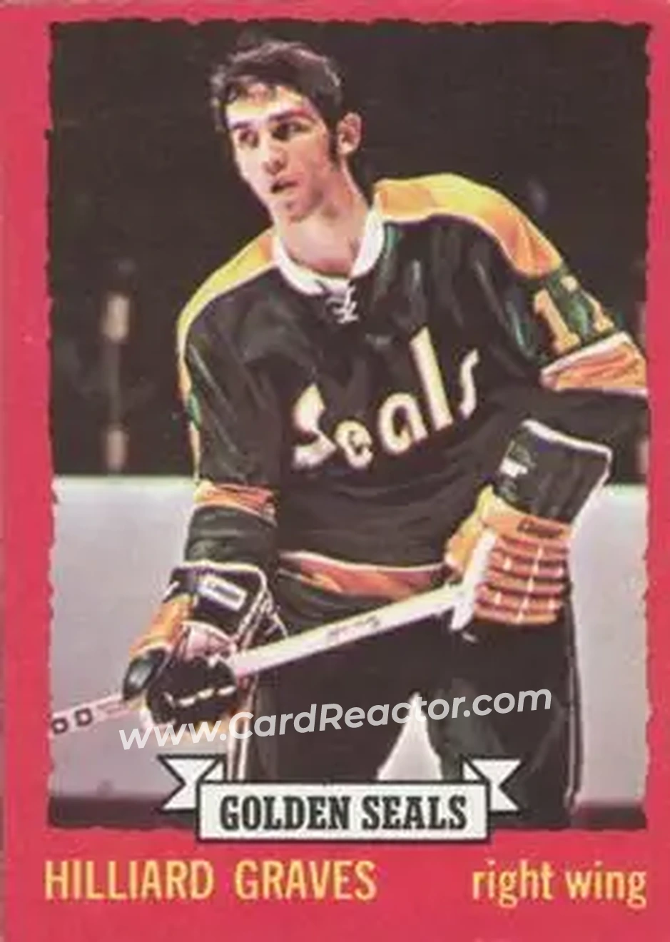 1973-74 O-Pee-Chee #110 - Hilliard Graves - California Golden Seals - Front 1973-74 O-Pee-Chee #110 - Hilliard Graves - California Golden Seals - Front