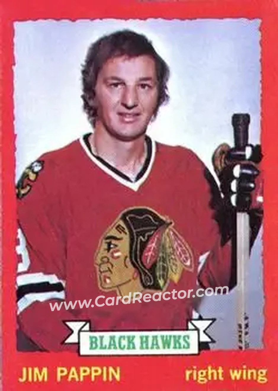 1973-74 O-Pee-Chee #112 - Jim Pappin - Chicago Blackhawks - Front