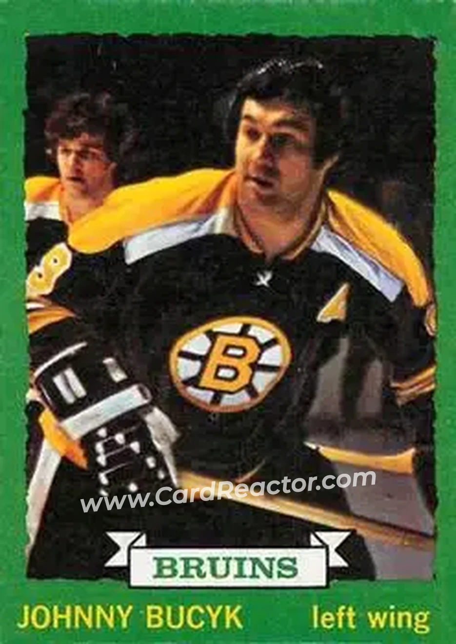 1973-74 O-Pee-Chee #147 - Johnny Bucyk - Boston Bruins - Front 1973-74 O-Pee-Chee #147 - Johnny Bucyk - Boston Bruins - Front