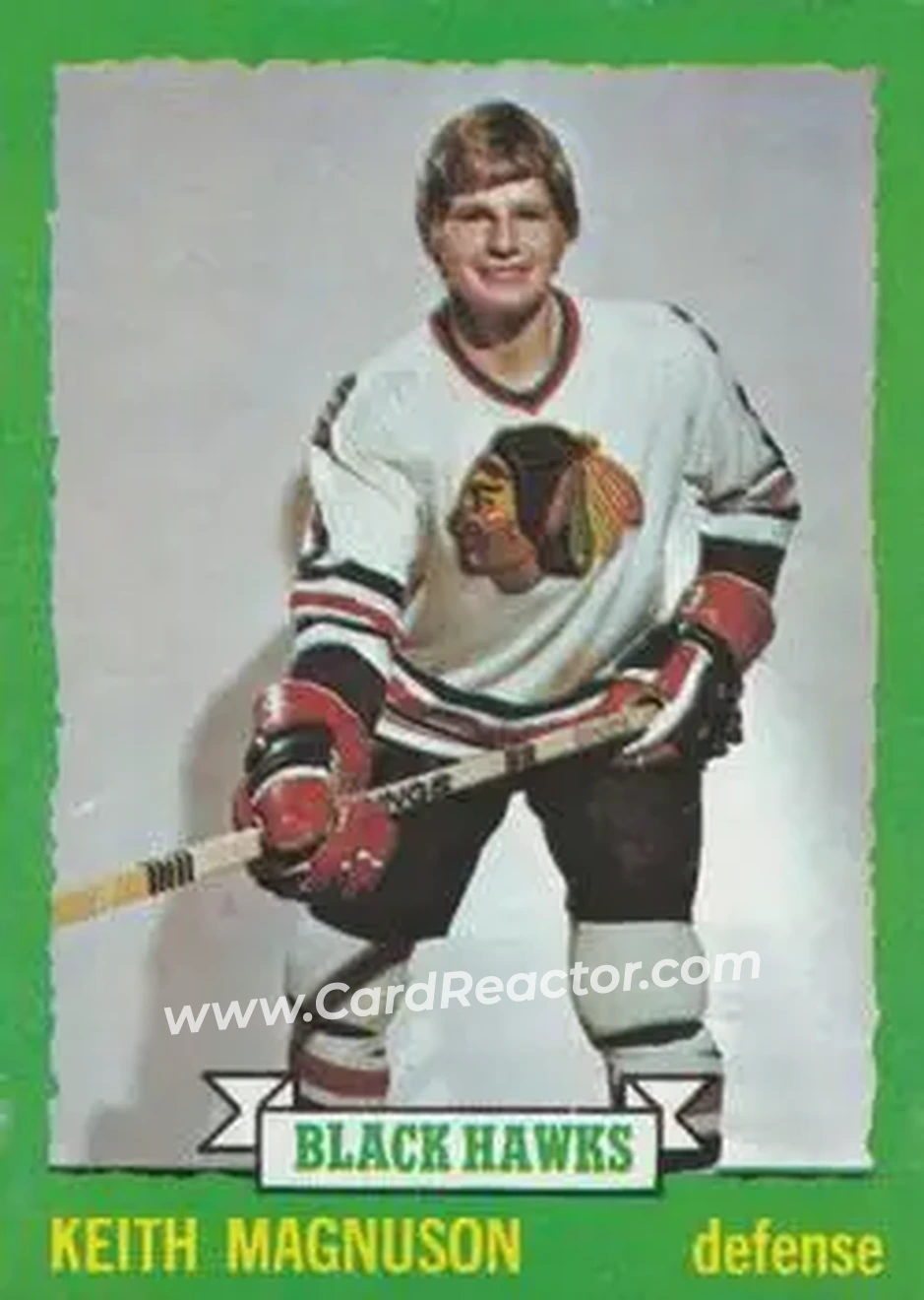 1973-74 O-Pee-Chee #151 - Keith Magnuson - Chicago Blackhawks - Front