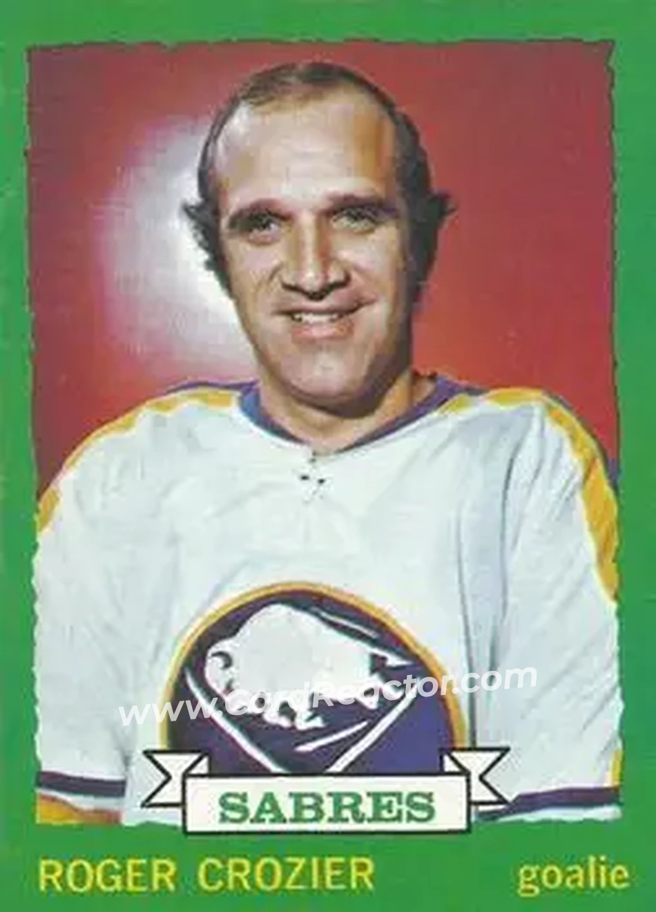 1973-74 O-Pee-Chee #153 - Roger Crozier - Buffalo Sabres - Front 1973-74 O-Pee-Chee #153 - Roger Crozier - Buffalo Sabres - Front