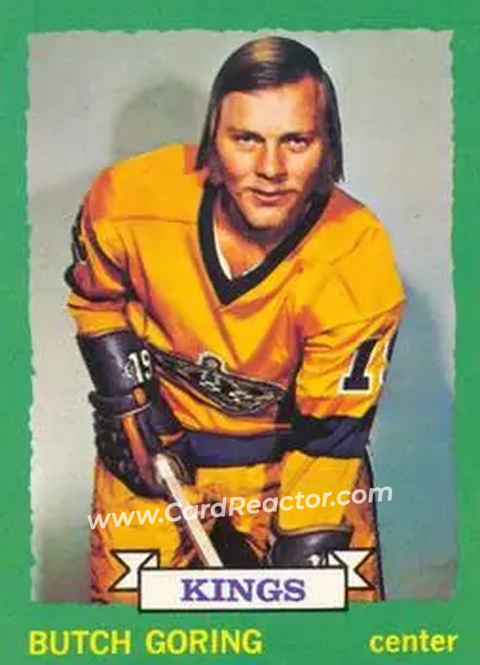 1973-74 O-Pee-Chee #155 - Butch Goring - Los Angeles Kings - Front