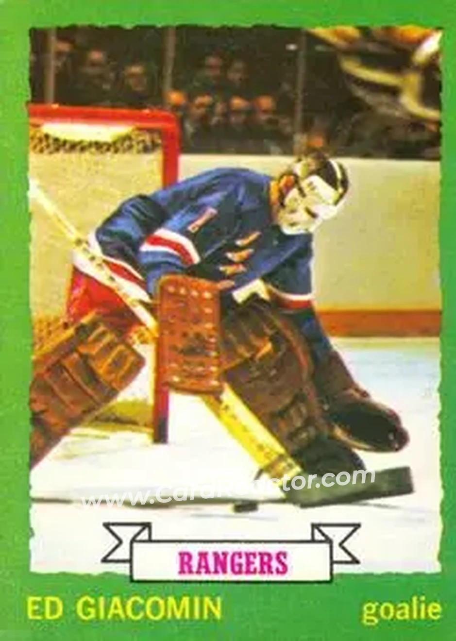 1973-74 O-Pee-Chee #160 - Eddie Giacomin - New York Rangers - Front 1973-74 O-Pee-Chee #160 - Eddie Giacomin - New York Rangers - Front