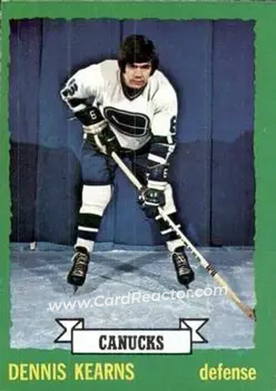 1973-74 O-Pee-Chee #162 - Dennis Kearns - Vancouver Canucks - Front