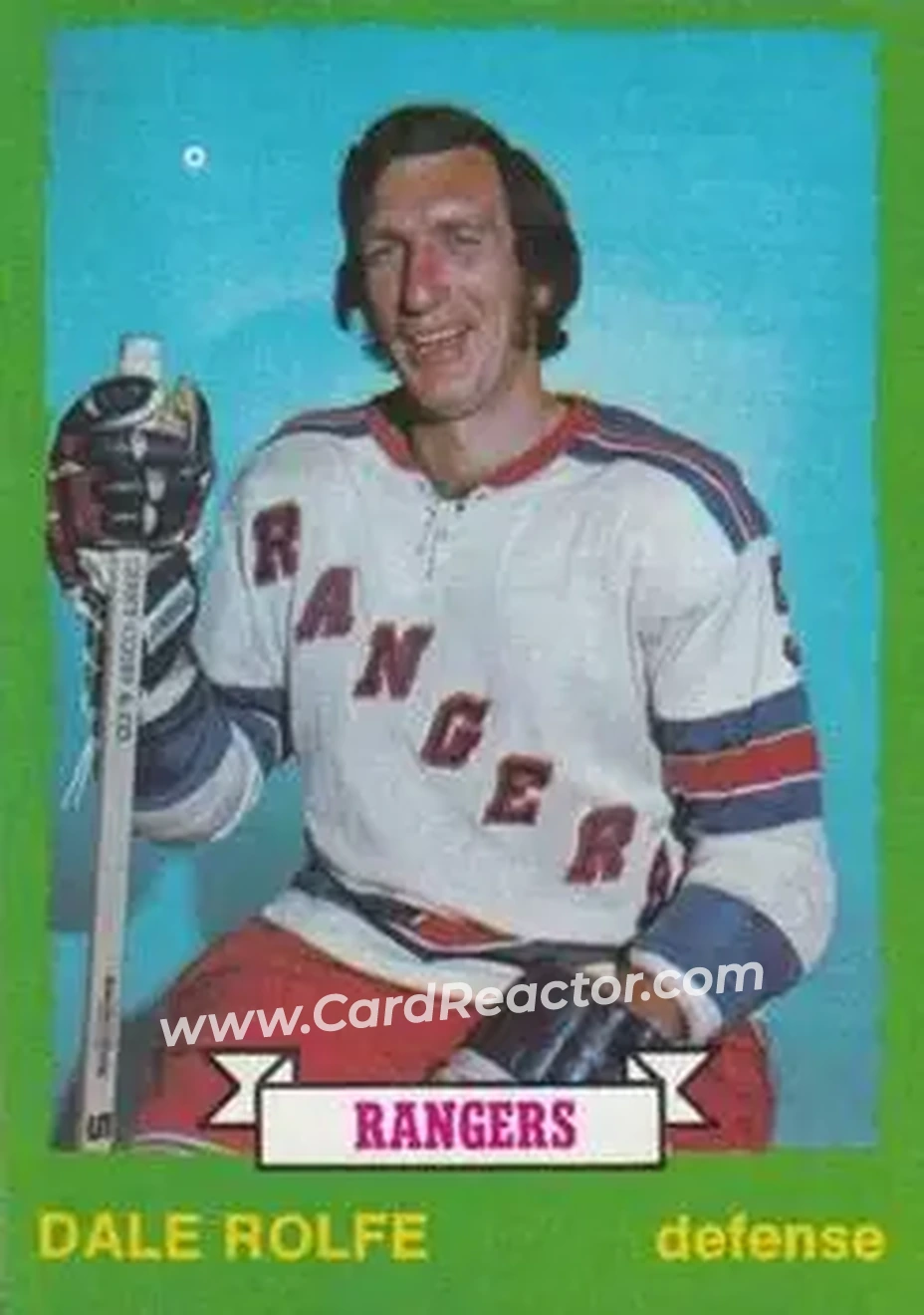 1973-74 O-Pee-Chee #177 - Dale Rolfe - New York Rangers - Front 1973-74 O-Pee-Chee #177 - Dale Rolfe - New York Rangers - Front