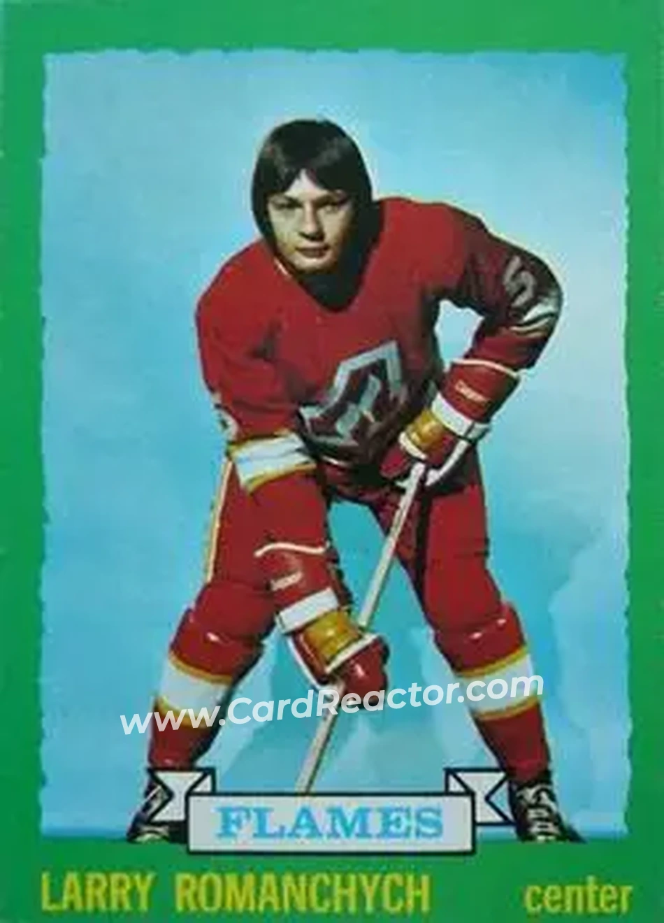 1973-74 O-Pee-Chee #185 - Larry Romanchych - Atlanta Flames - Front 1973-74 O-Pee-Chee #185 - Larry Romanchych - Atlanta Flames - Front