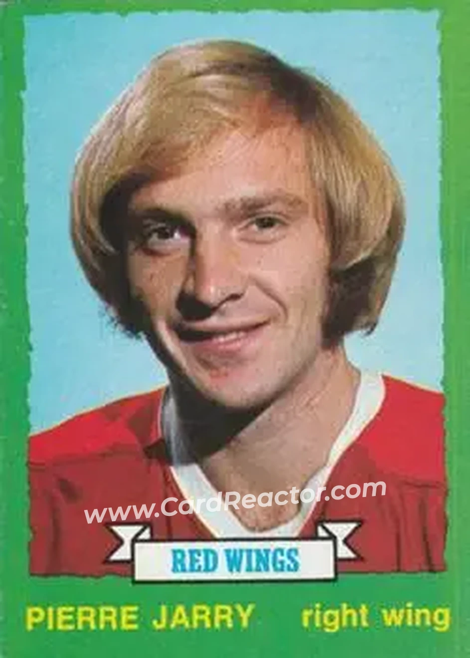 1973-74 O-Pee-Chee #186 - Pierre Jarry - Detroit Red Wings - Front