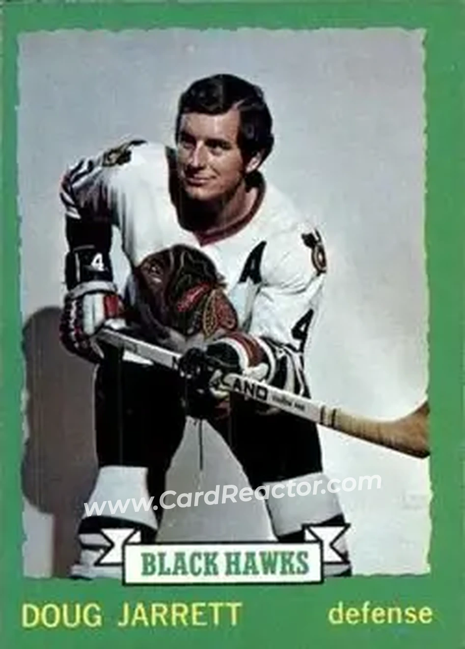 1973-74 O-Pee-Chee #187 - Doug Jarrett - Chicago Blackhawks - Front