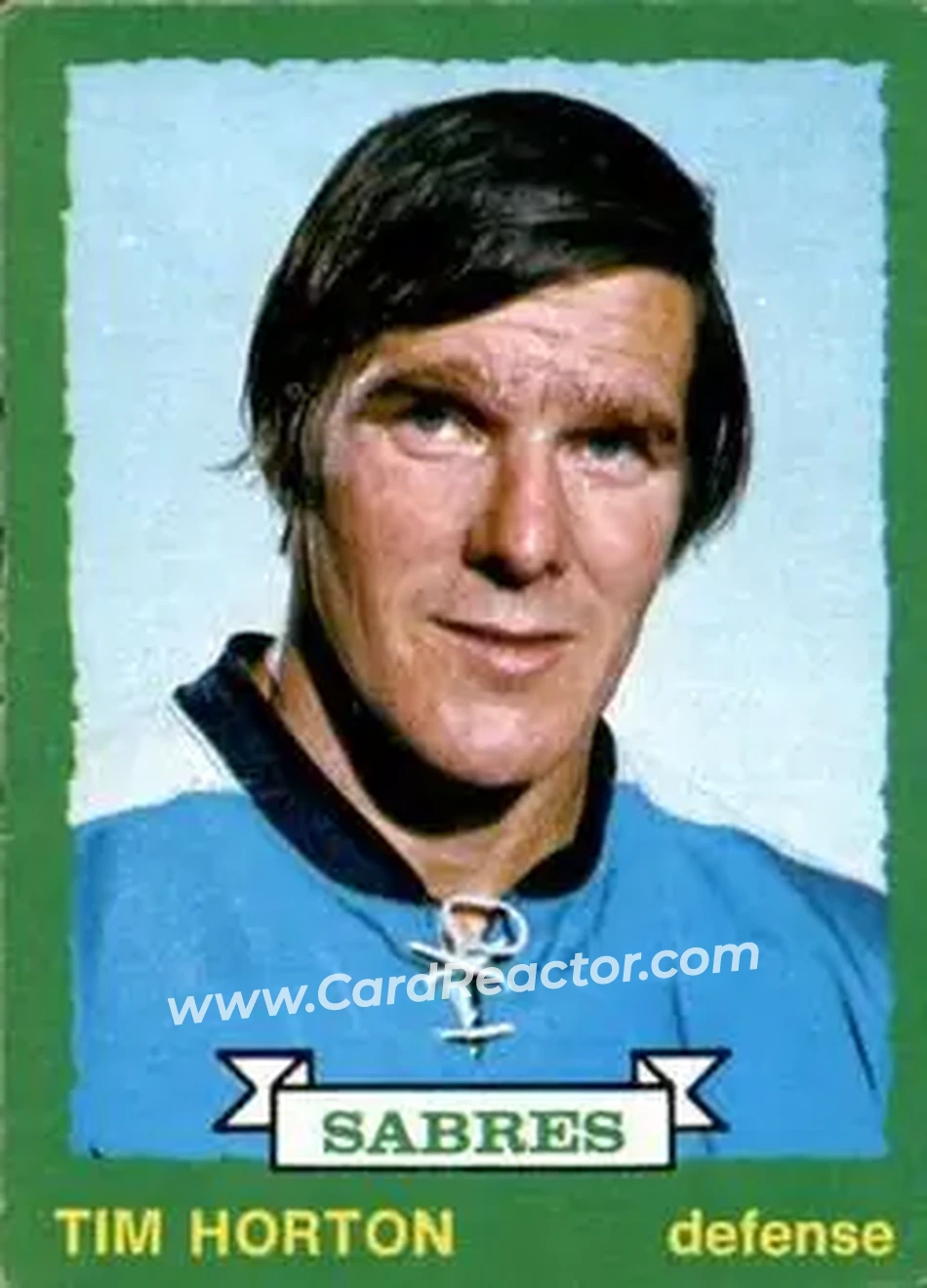1973-74 O-Pee-Chee #189 - Tim Horton - Buffalo Sabres - Front