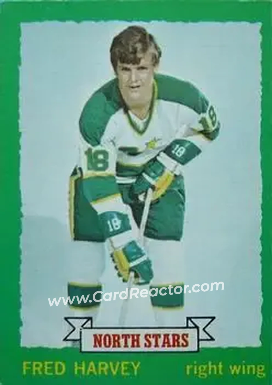 1973-74 O-Pee-Chee #190 - Fred Harvey - Minnesota North Stars - Front