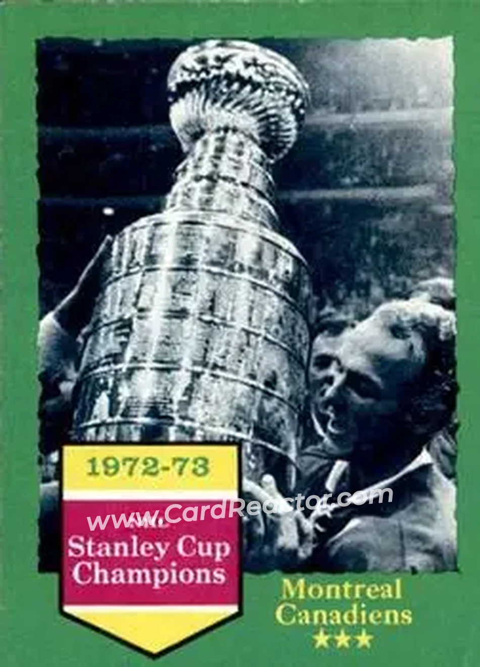 1973-74 O-Pee-Chee #198 - 1972-73 NHL Stanley Cup Champions - Montreal Canadiens - Montreal Canadiens - Front