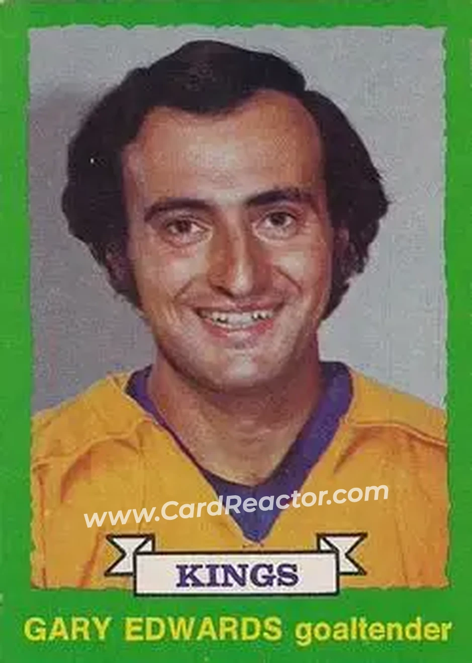 1973-74 O-Pee-Chee #199 - Gary Edwards - Los Angeles Kings - Front