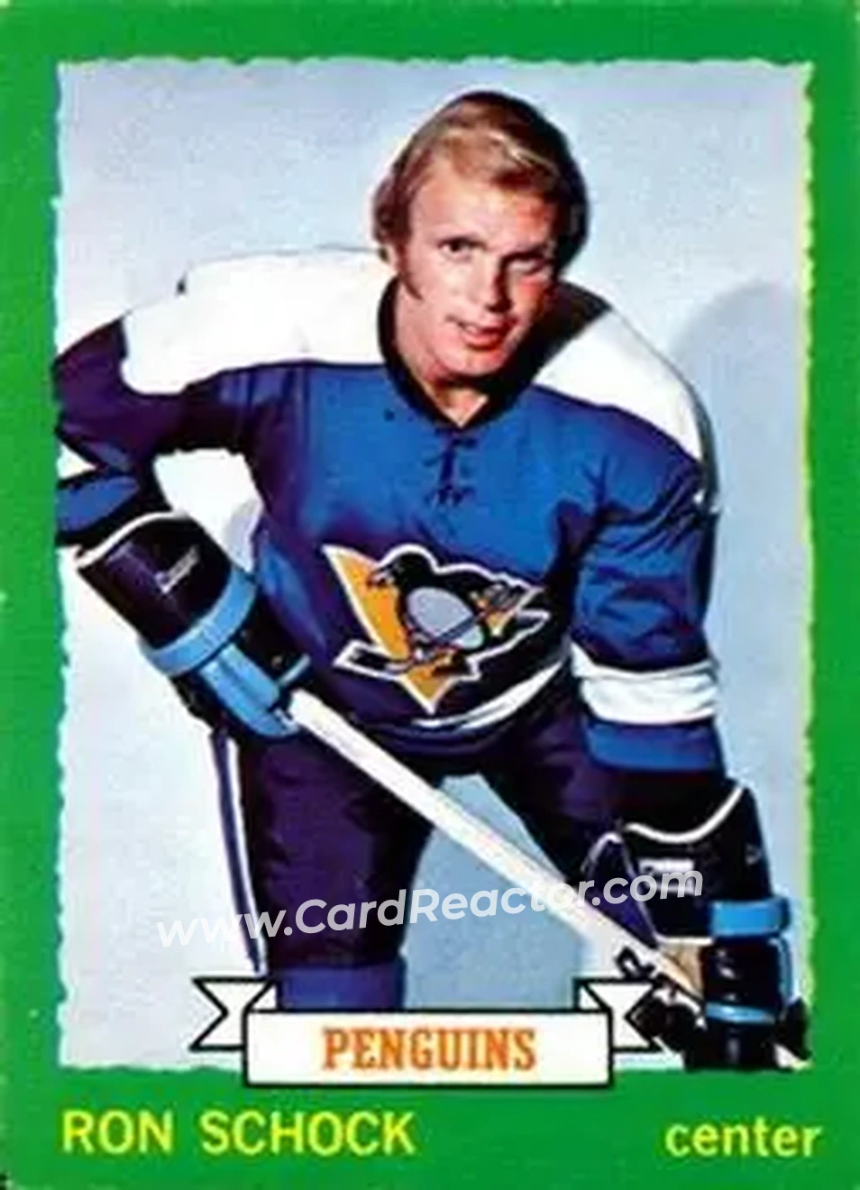 1973-74 O-Pee-Chee #200 - Ron Schock - Pittsburgh Penguins - Front