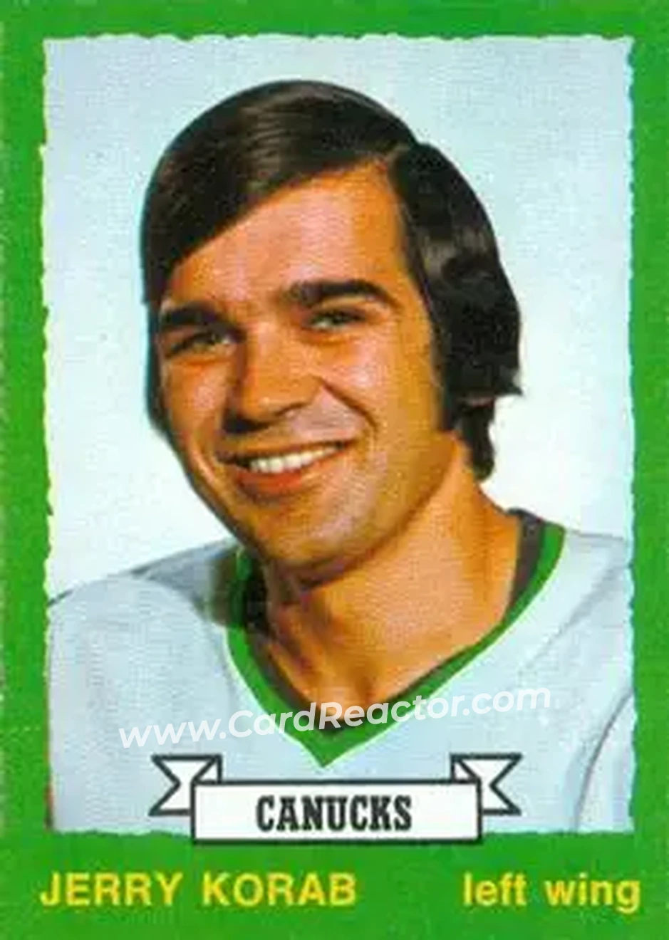 1973-74 O-Pee-Chee #203 - Jerry Korab - Vancouver Canucks - Front