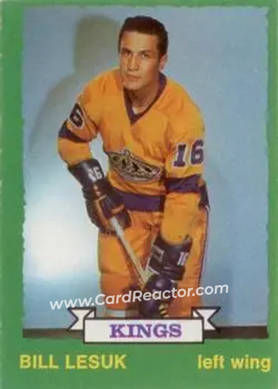 1973-74 O-Pee-Chee #205 - Bill Lesuk - Los Angeles Kings - Front