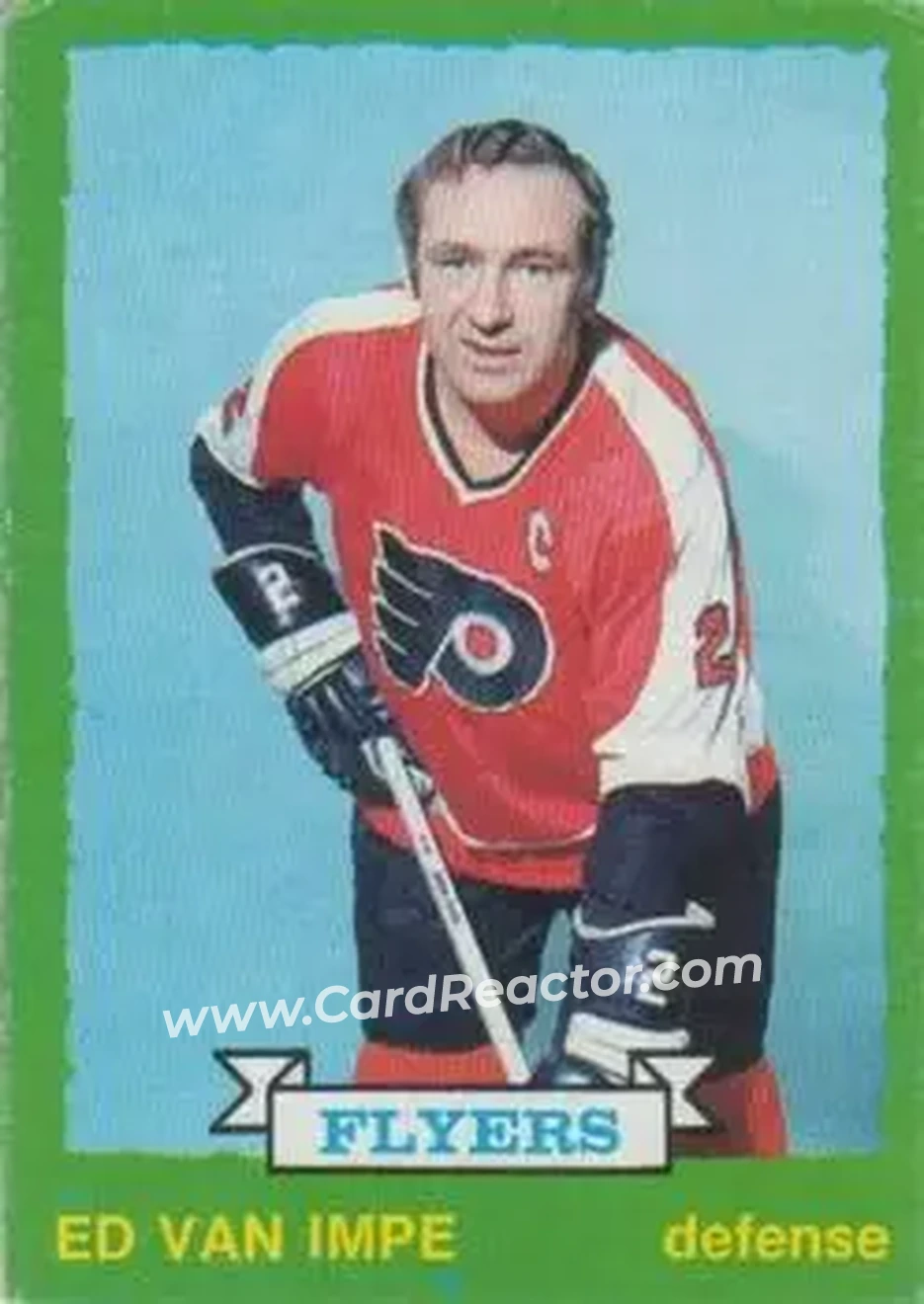 1973-74 O-Pee-Chee #206 - Ed Van Impe - Philadelphia Flyers - Front