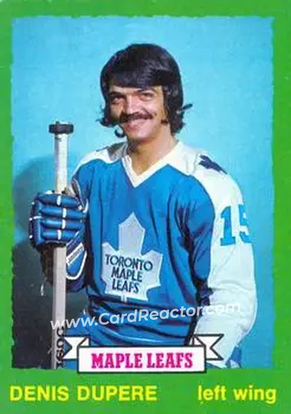 1973-74 O-Pee-Chee #210 - Denis Dupere - Toronto Maple Leafs - Front