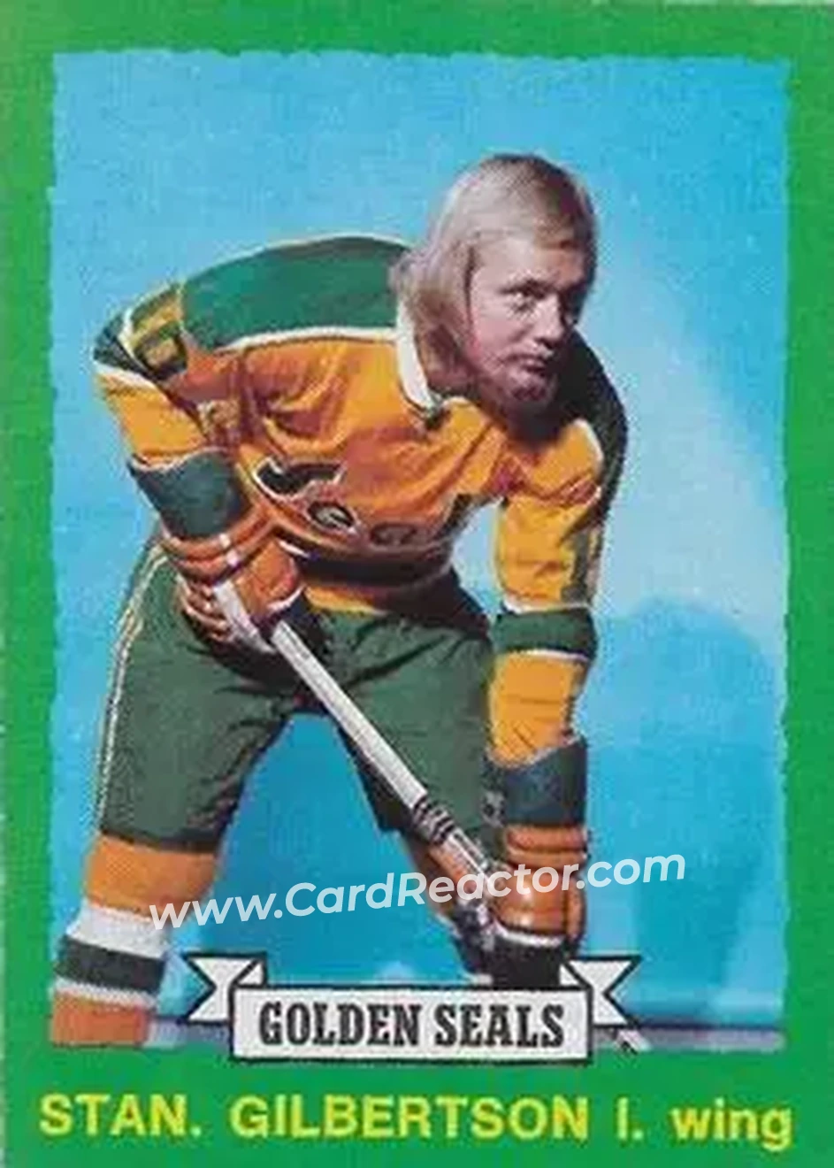 1973-74 O-Pee-Chee #212 - Stan Gilbertson - California Golden Seals - Front