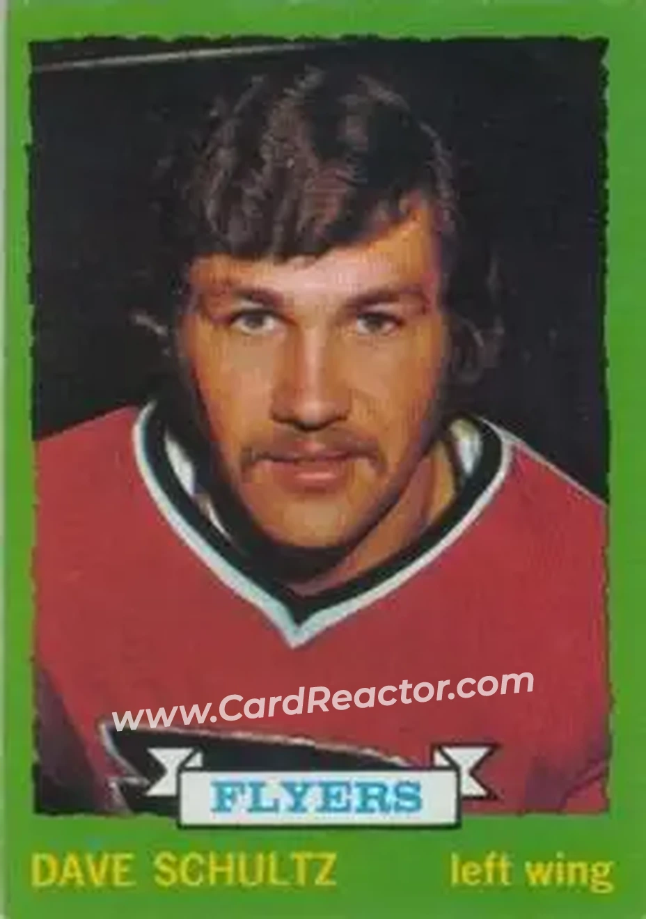 1973-74 O-Pee-Chee #166 - Dave Schultz - Philadelphia Flyers - Front 1973-74 O-Pee-Chee #166 - Dave Schultz - Philadelphia Flyers - Front