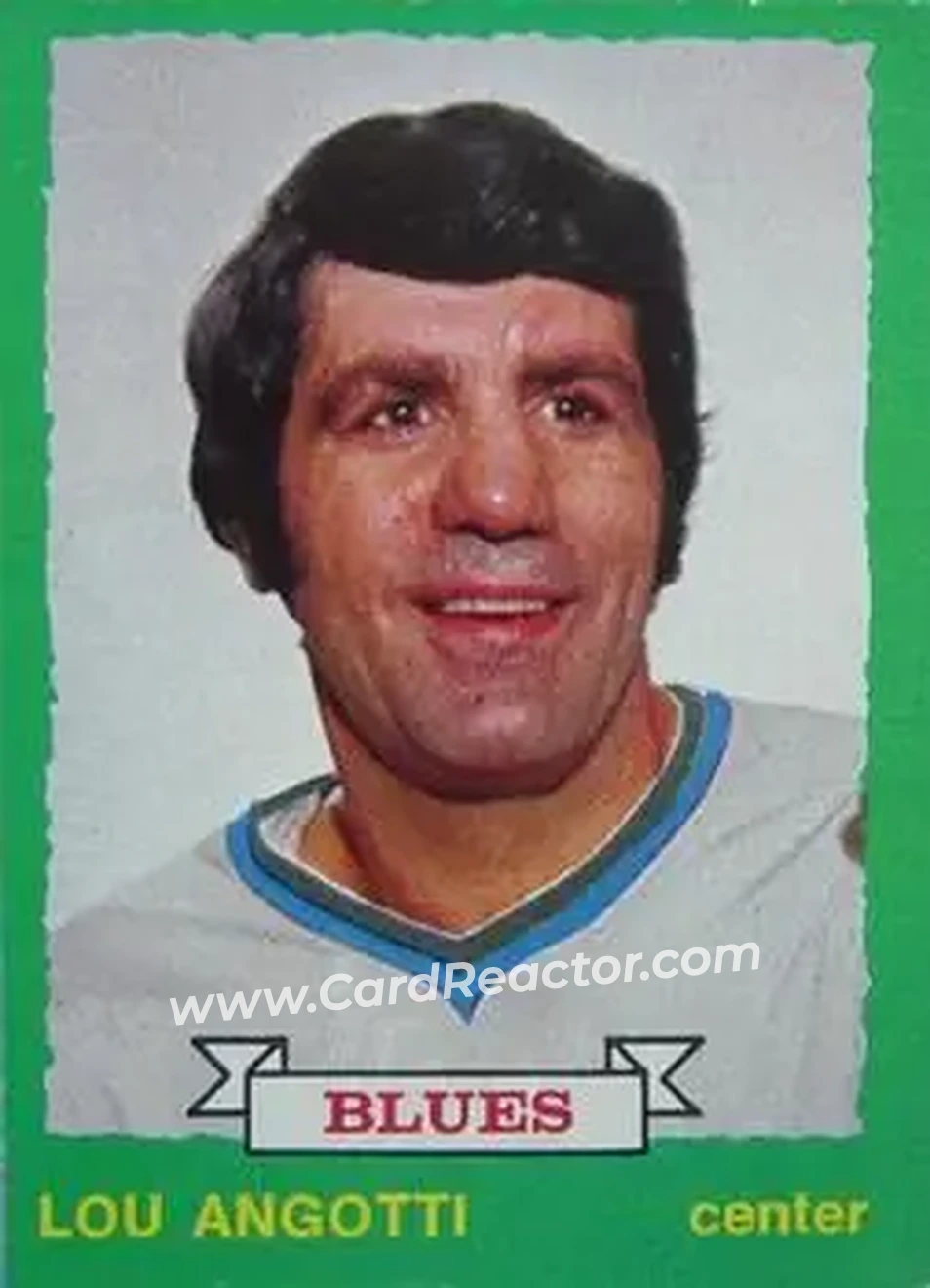 1973-74 O-Pee-Chee #224 - Lou Angotti - St. Louis Blues - Front 1973-74 O-Pee-Chee #224 - Lou Angotti - St. Louis Blues - Front