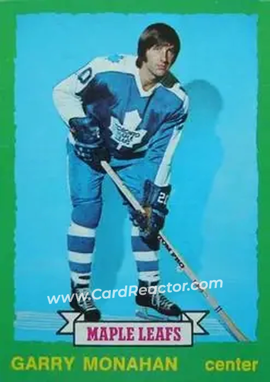 1973-74 O-Pee-Chee #226 - Garry Monahan - Toronto Maple Leafs - Front