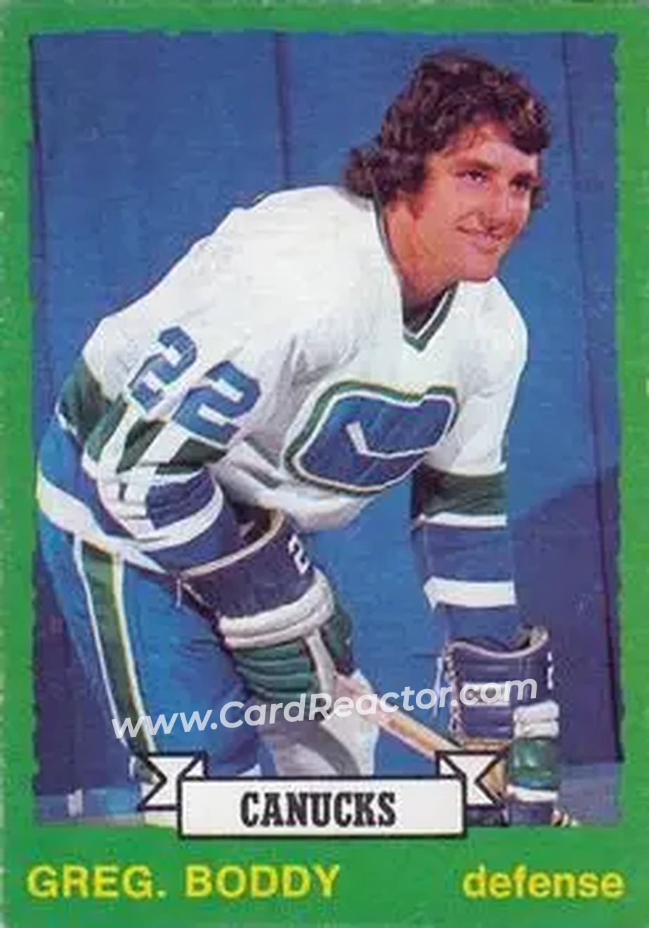 1973-74 O-Pee-Chee #235 - Gregg Boddy - Vancouver Canucks - Front