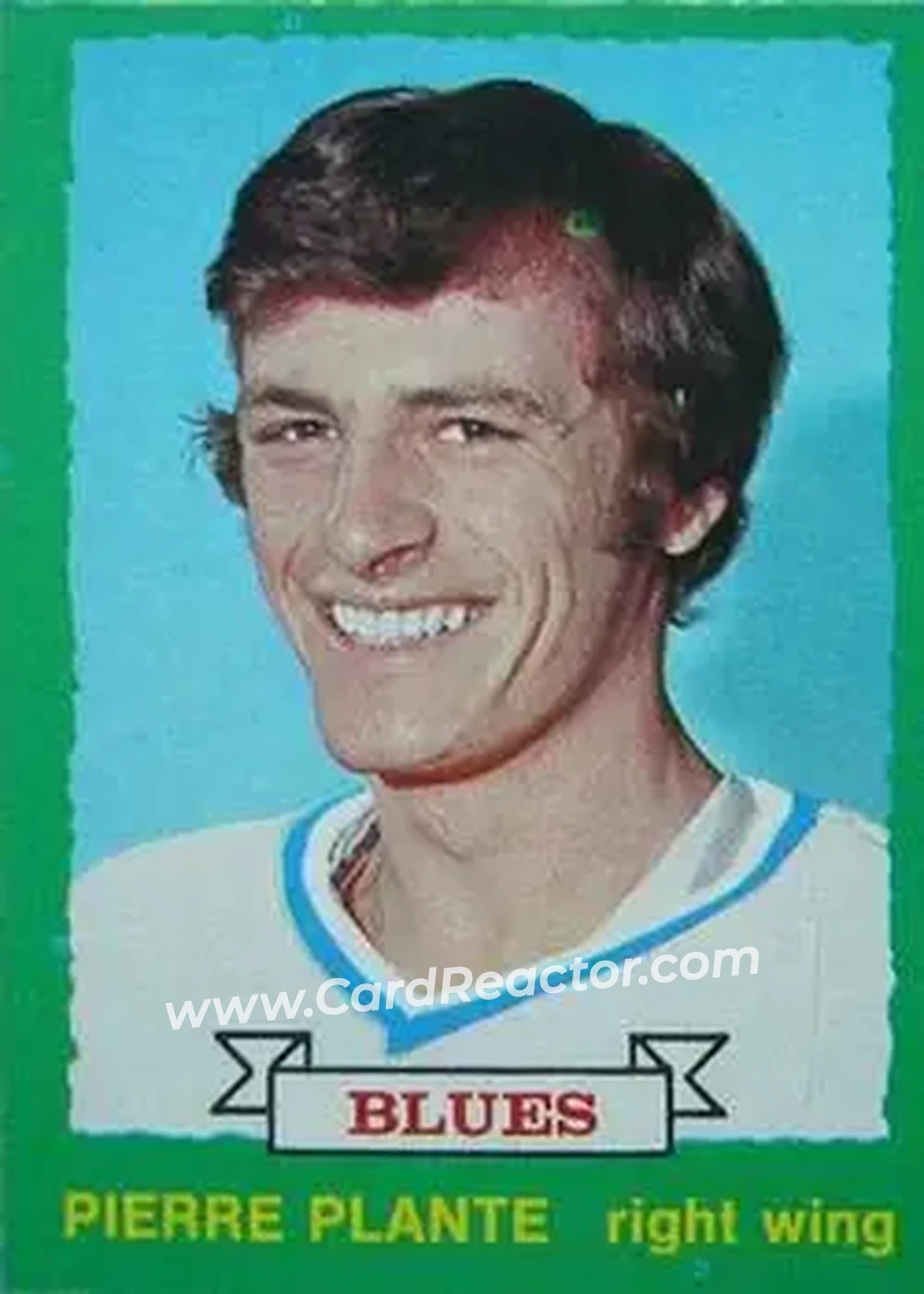 1973-74 O-Pee-Chee #255 - Pierre Plante - St. Louis Blues - Front 1973-74 O-Pee-Chee #255 - Pierre Plante - St. Louis Blues - Front