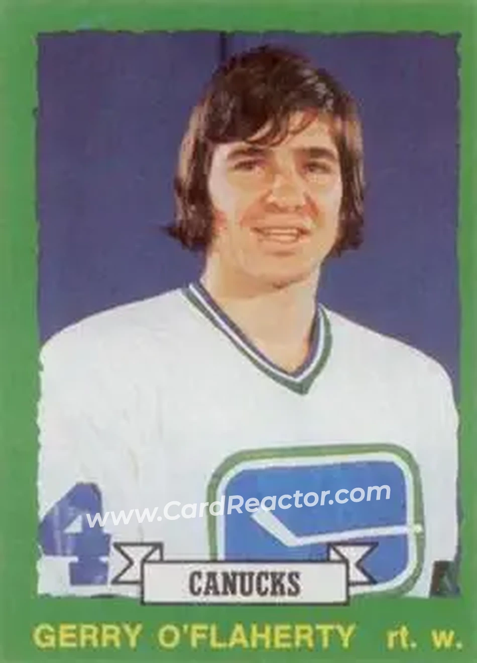 1973-74 O-Pee-Chee #250 - Gerry O'Flaherty - Vancouver Canucks - Front 1973-74 O-Pee-Chee #250 - Gerry O'Flaherty - Vancouver Canucks - Front