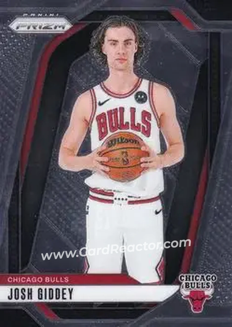 2024-25 Panini Prizm #112 - Josh Giddey - Chicago Bulls - Front 2024-25 Panini Prizm #112 - Josh Giddey - Chicago Bulls - Front