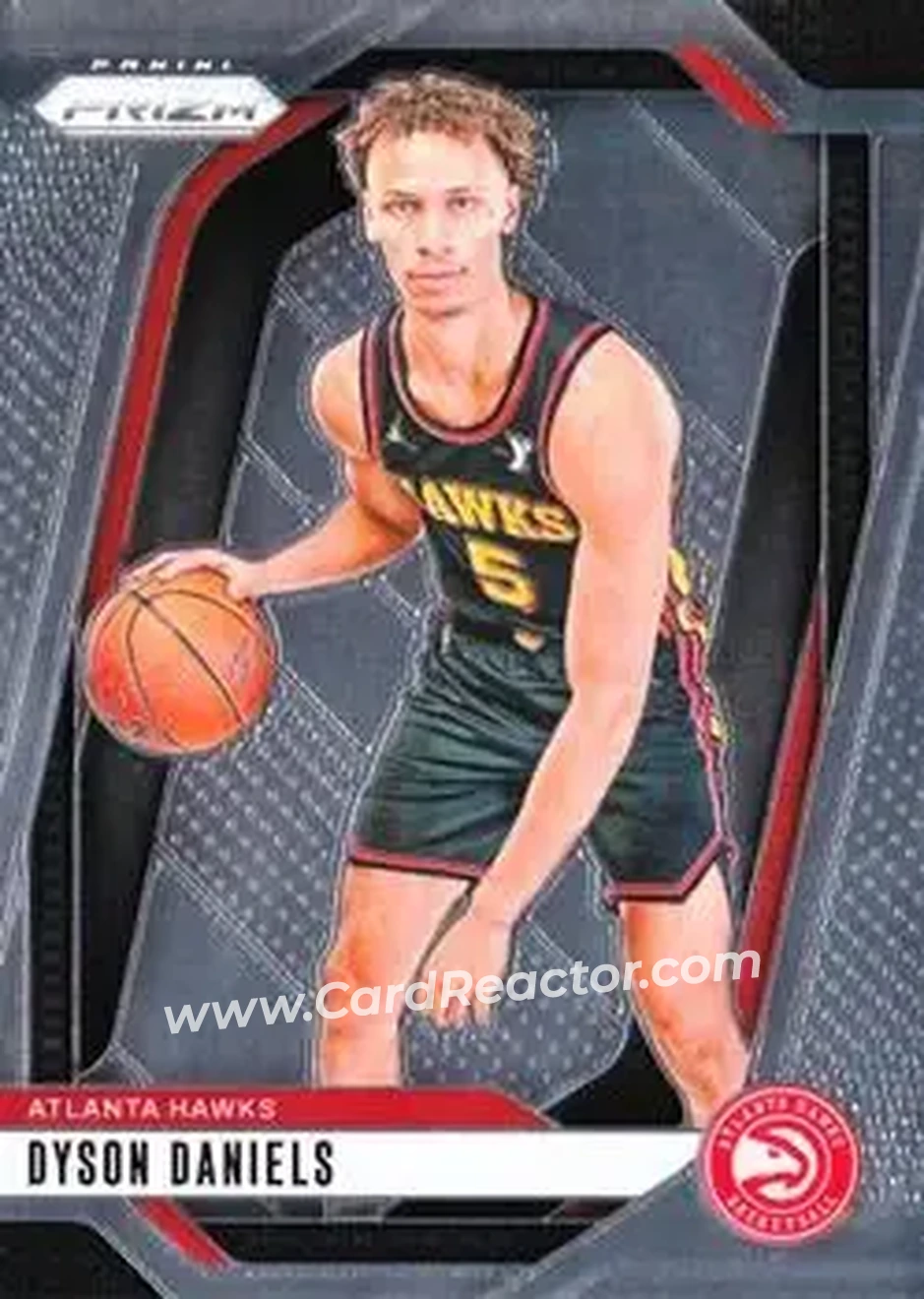 2024-25 Panini Prizm #122 - Dyson Daniels - Atlanta Hawks - Front 2024-25 Panini Prizm #122 - Dyson Daniels - Atlanta Hawks - Front
