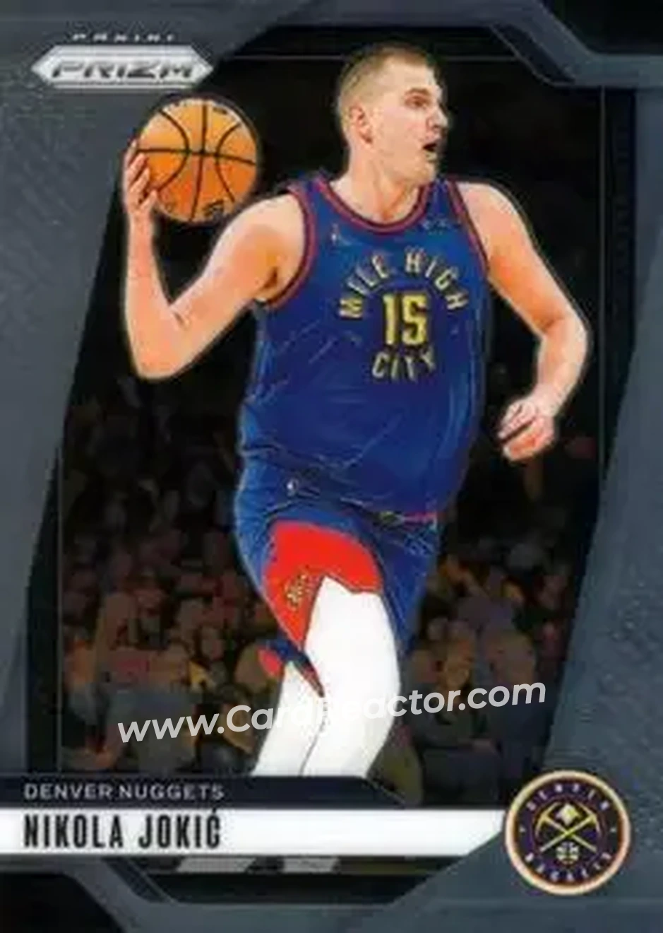 2024-25 Panini Prizm #129 - Nikola Jokić - Denver Nuggets - Front 2024-25 Panini Prizm #129 - Nikola Jokić - Denver Nuggets - Front