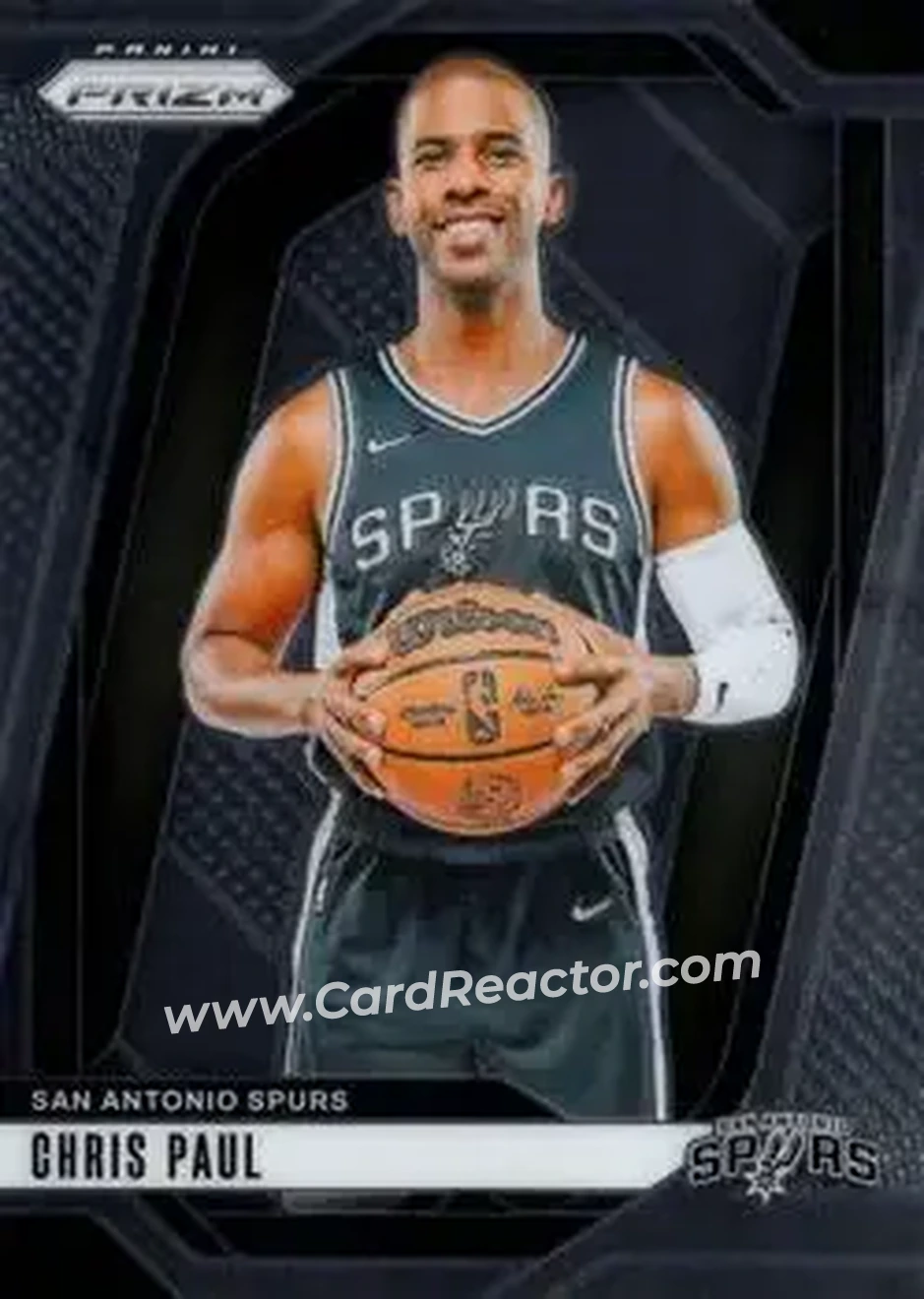 2024-25 Panini Prizm #132 - Chris Paul - San Antonio Spurs - Front 2024-25 Panini Prizm #132 - Chris Paul - San Antonio Spurs - Front
