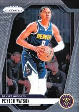 2024-25 Panini Prizm #133 - Peyton Watson - Denver Nuggets