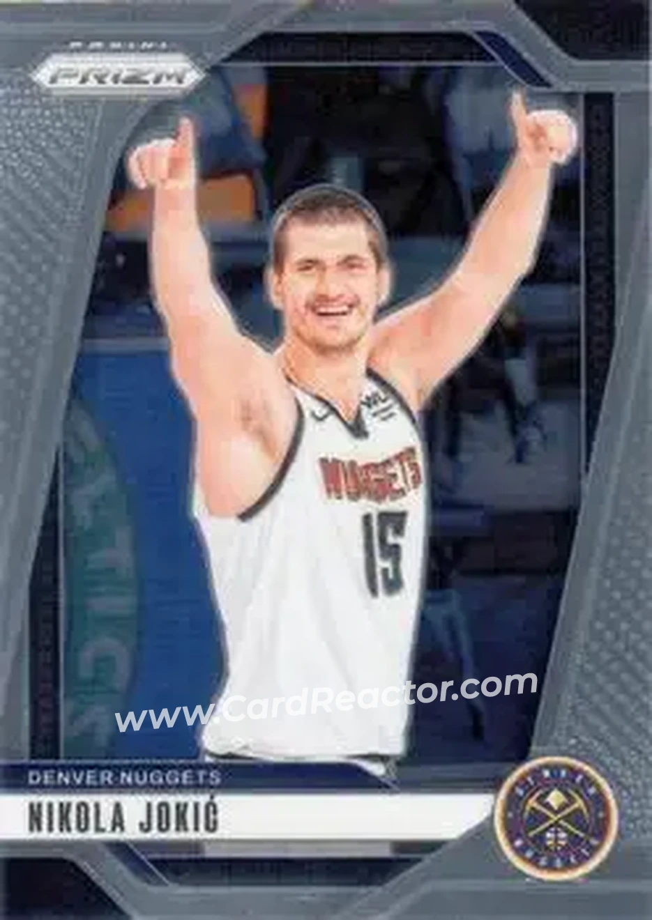 2024-25 Panini Prizm #129 - Nikola Jokić - Denver Nuggets - Front 2024-25 Panini Prizm #129 - Nikola Jokić - Denver Nuggets - Front