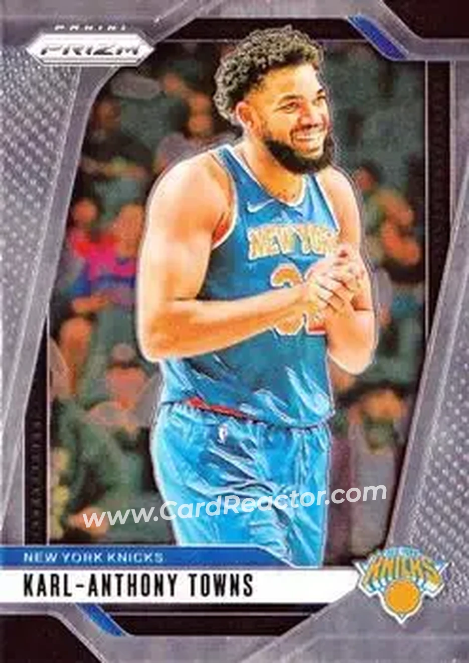 2024-25 Panini Prizm #141 - Karl-Anthony Towns - New York Knicks - Front 2024-25 Panini Prizm #141 - Karl-Anthony Towns - New York Knicks - Front