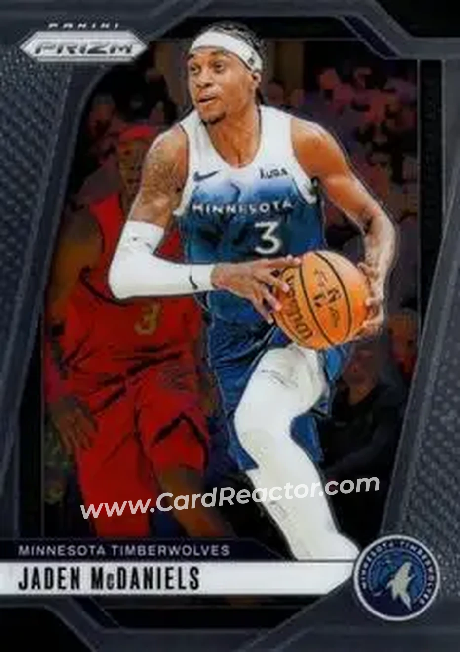 2024-25 Panini Prizm #175 - Jaden McDaniels - Minnesota Timberwolves - Front