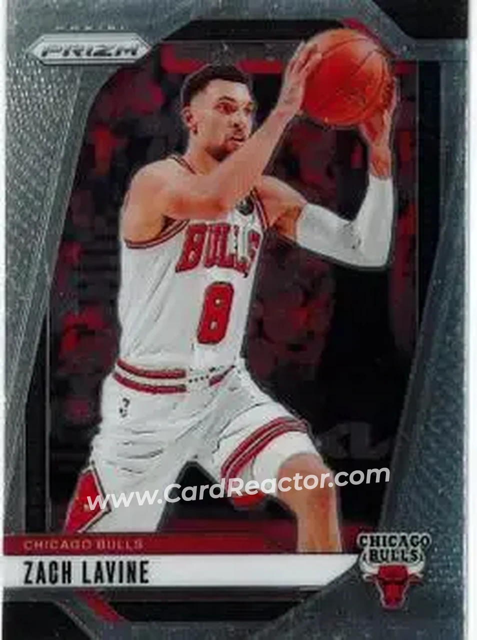 2024-25 Panini Prizm #192 - Zach LaVine - Chicago Bulls - Front 2024-25 Panini Prizm #192 - Zach LaVine - Chicago Bulls - Front